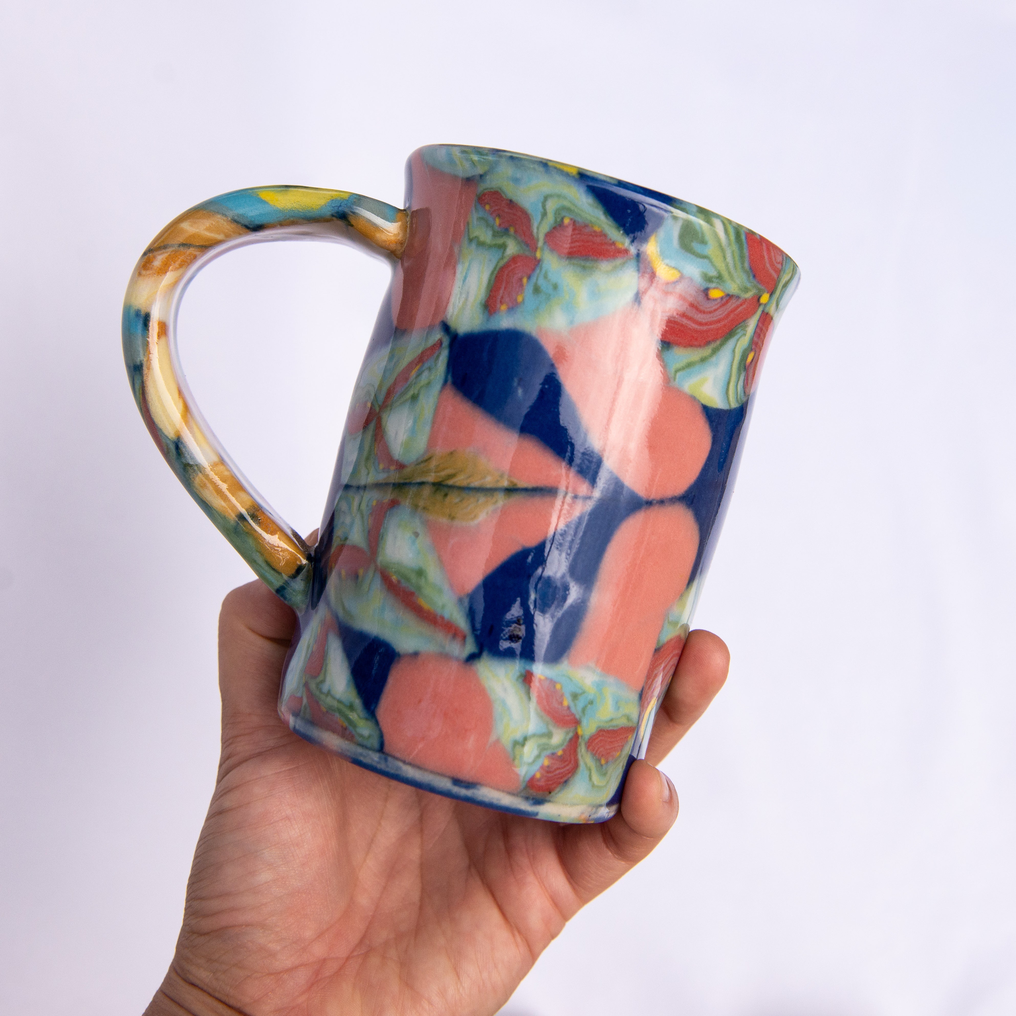 S022 ハンドメイド プレート マグカップ EVA-TRIO シュガーポット Mug and Dish Trio #25 – J.Hiura Ceramics